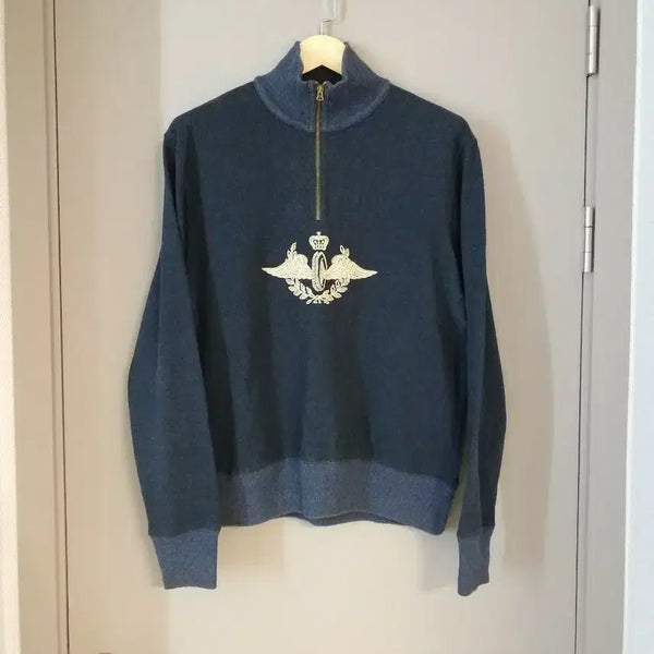 [BUNJANG] RRL Flywheel Half Zip-Up Sweater L / RRL 더블알엘 플라이휠 하프 집업 스웨터 L