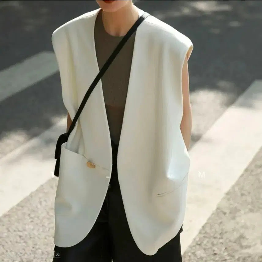 [BUNJANG] Ivory Vest / 아이보리 정장 베스트