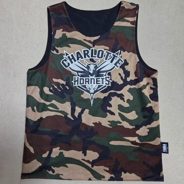 [BUNJANG] NBA Charlotte Hornets Reversible Camo Tank Top / NBA 샬럿 호네츠 리버서블 카모 나시