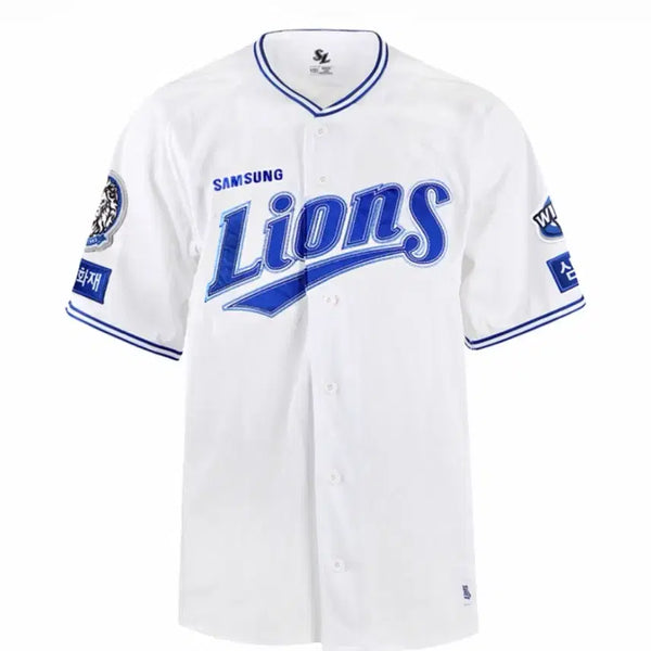[BUNJANG] Samsung Lions 2025 Professional Home Baseball Uniform White (Player: Won Tae-in, Size: 90) / 삼성 라이온즈 2025 프로페셔널 홈 유니폼 화이트 원태인 90