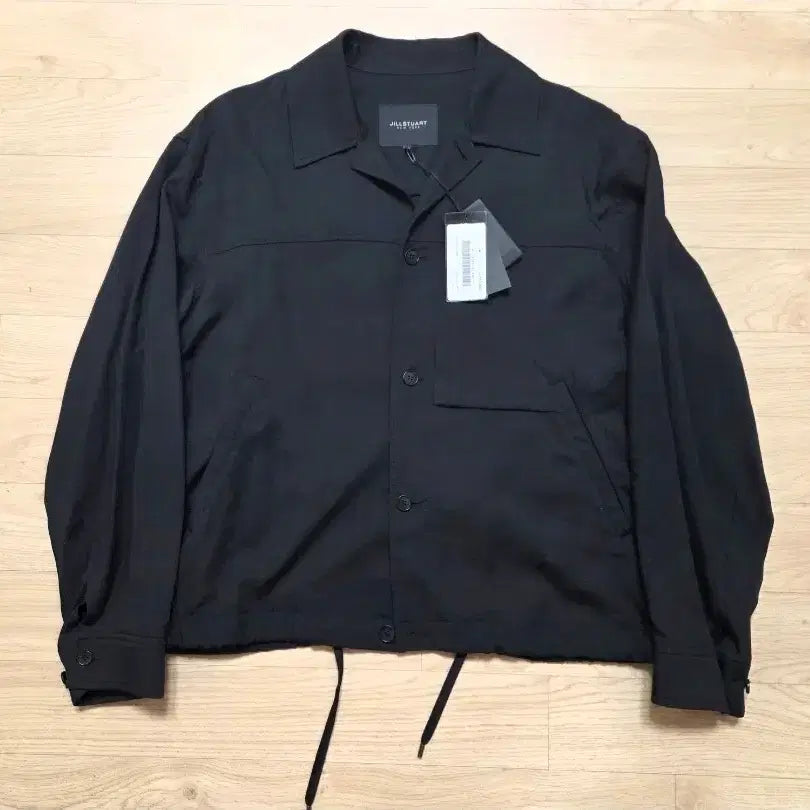 [BUNJANG] JILLSTUART NEW YORK Rayon Wool Blend Shirt Jacket Black M / 질스튜어트뉴욕 레이온 울 블렌드 셔츠 자켓 M 103 블랙 정가 59만원