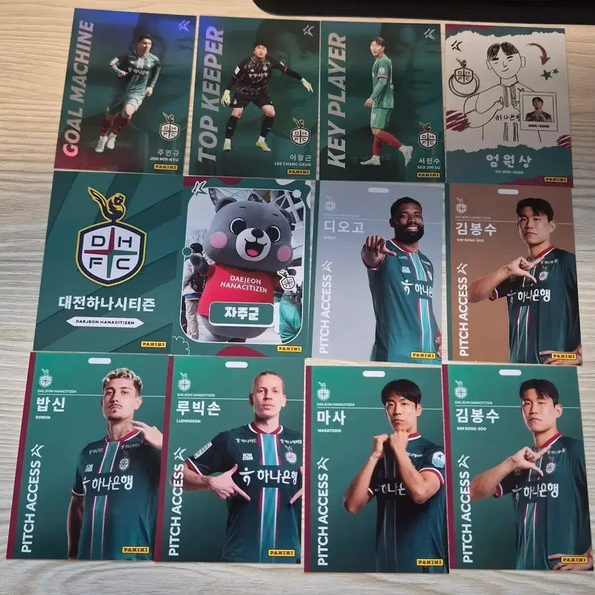 [BUNJANG] Daejeon Hana Citizen K League Panini Soccer Card / 대전하나시티즌 k리그 파니니 축구카드 교환&양도