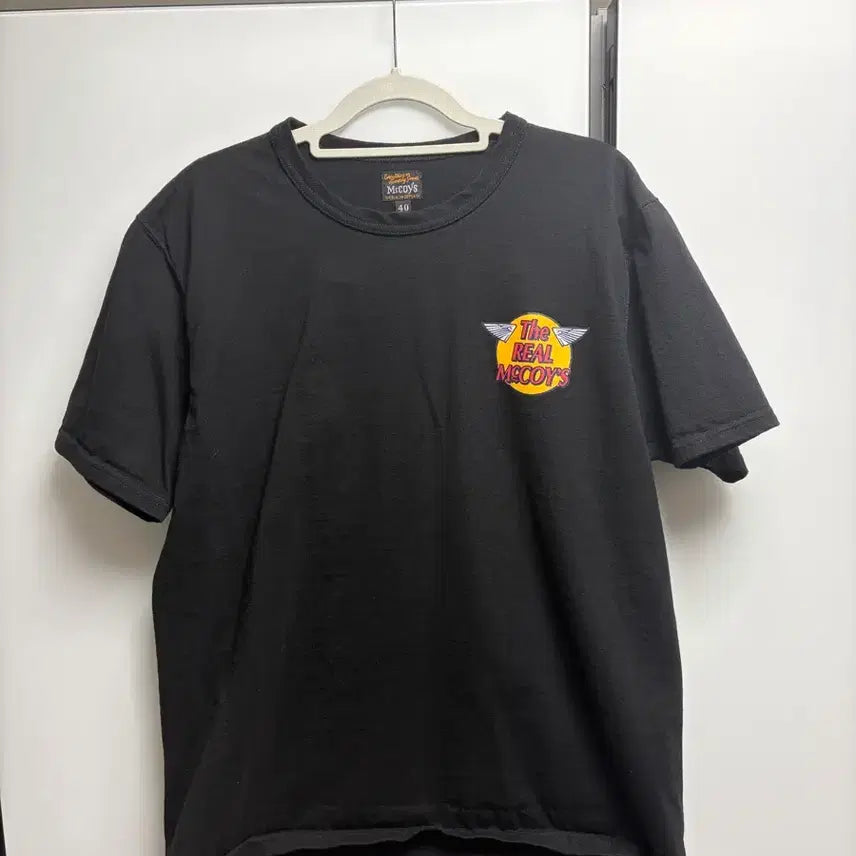 [BUNJANG] The Real McCoy's Black Logo T-Shirt / 더 리얼 맥코이 검정 로고 반팔 40사이즈