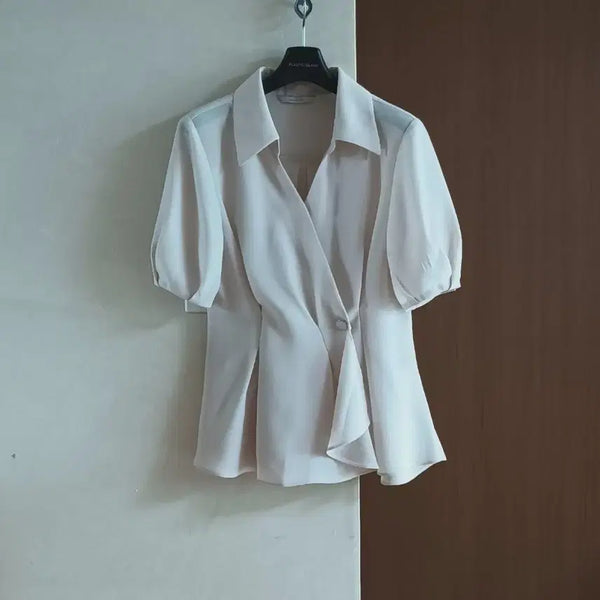 [BUNJANG] Kennedy Lady Short Sleeve Blouse Size 55 / 미착용)케네디레이디스 반팔 블라우스 55