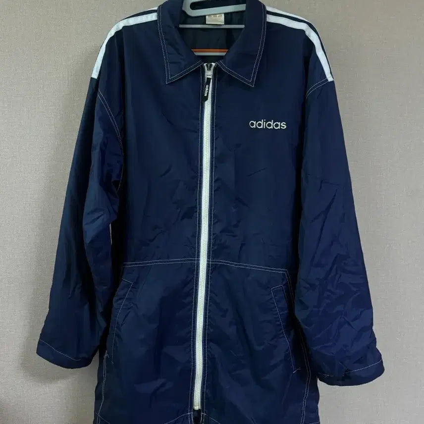 [BUNJANG] Adidas Navy Windbreaker Jacket / 아디다스 네이비 바람막이