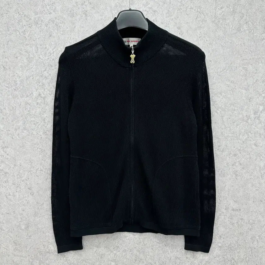 [BUNJANG] MU Sports Women's Mesh Knit Full Zip Vest - Size 95 / 95 MU스포츠 골프 여자 메쉬 니트 집업