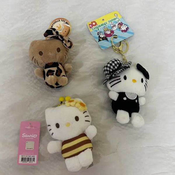 [BUNJANG] Sanrio Hello Kitty & Miffy Keychain Set (Tanning, Honey) / 산리오 키티 키링(태닝,벌꿀) 미피 키링