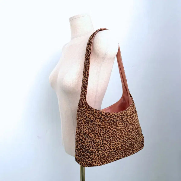 [BUNJANG] Bottega Veneta Reversible Leopard Pink Hobo Shoulder Bag / 보테가 베네타 리버시블 레오파드 핑크 호피 호보 숄더백