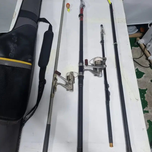 [BUNJANG] Fishing Rods and Reels Set with Accessories / 감성돔 릴찌낚시대 와 생활낚시세트