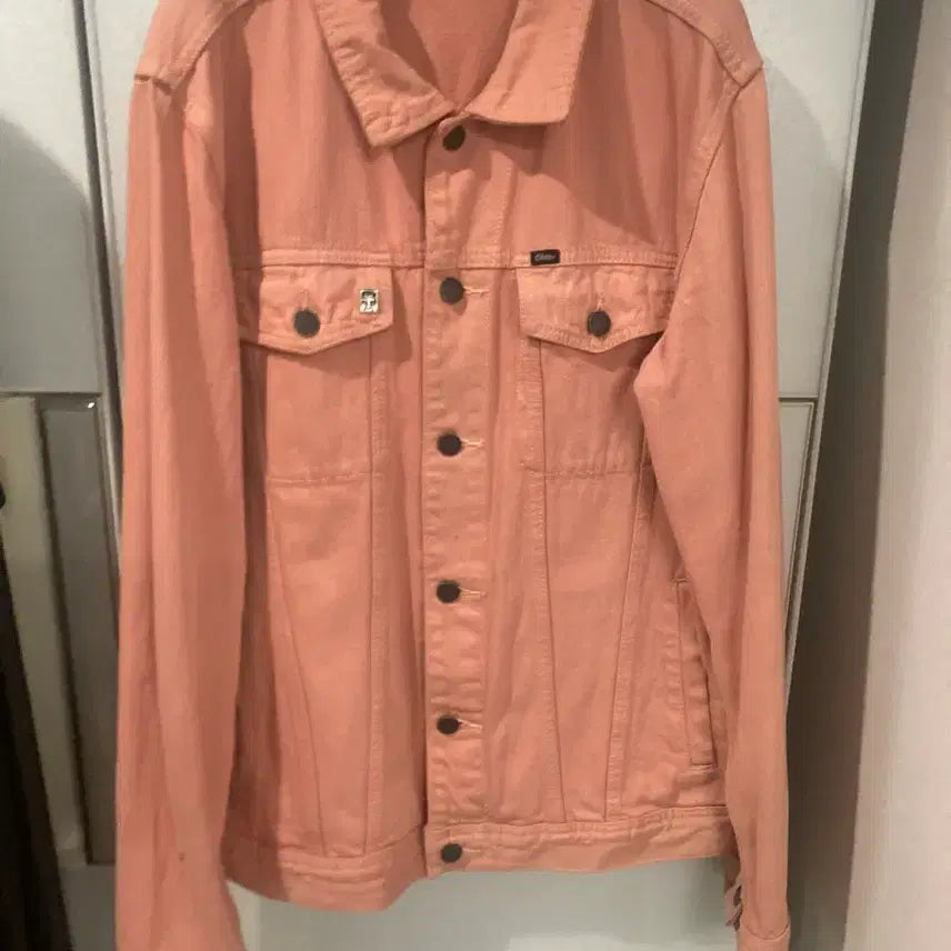 [BUNJANG] OBEY Creeper Denim Jacket Pink / [m]오베이 크리퍼 데님 자켓 핑크