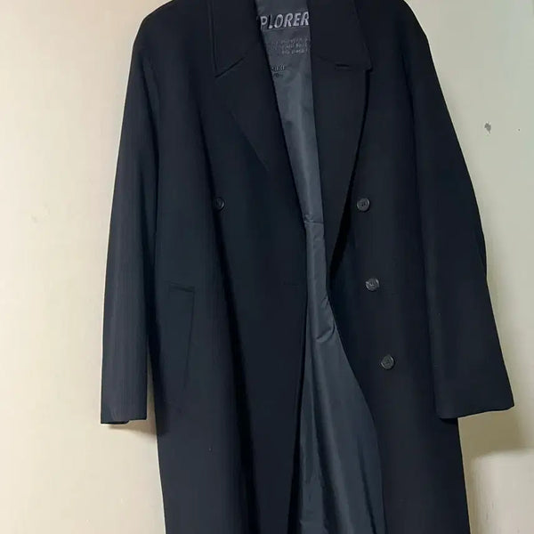 [BUNJANG] Insilence Vont Double Coat Black L / 인사일런스 분트 더블코트