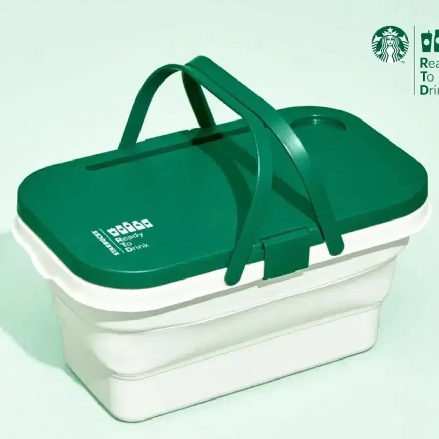 [BUNJANG] Starbucks Woven Basket Table / 스타벅스 바스켓 테이블