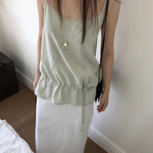 [BUNJANG] See You Soon Aloe Blouse Mute Green / 씨유쑨 알로에 블라우스 뮤트그린