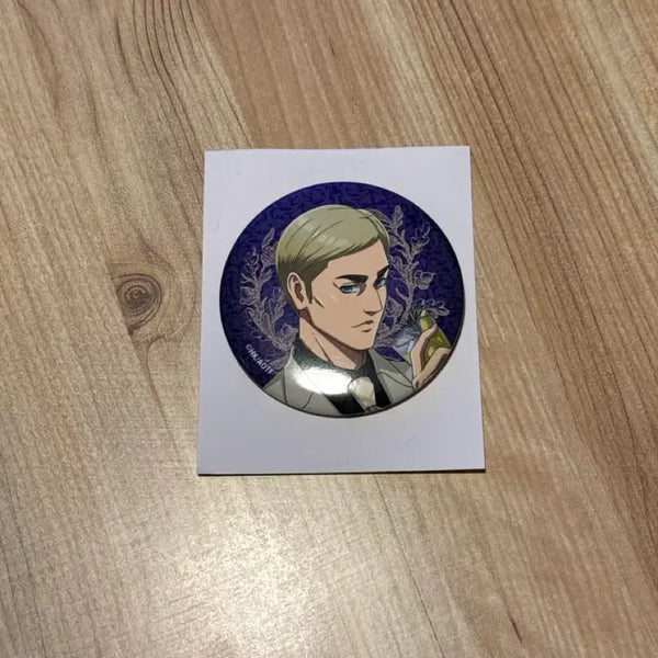 [BUNJANG] Attack on Titan Erwin Smith Pub Can Badge / 진격의 거인 엘빈 스미스 펍 캔뱃지
