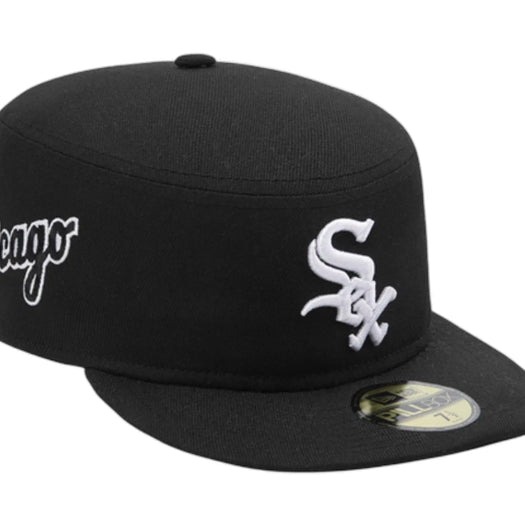 [BUNJANG] New Era MLB Chicago White Sox Philbox Fitted Cap Black / 뉴에라 MLB 시카고 화이트삭스 필박스 피티드캡 블랙