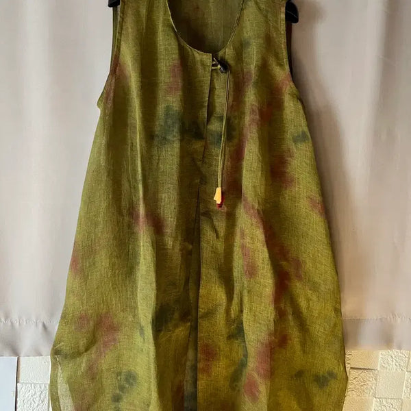 [BUNJANG] Natural Dye Linen Vest / 천연염색 린넨조끼
