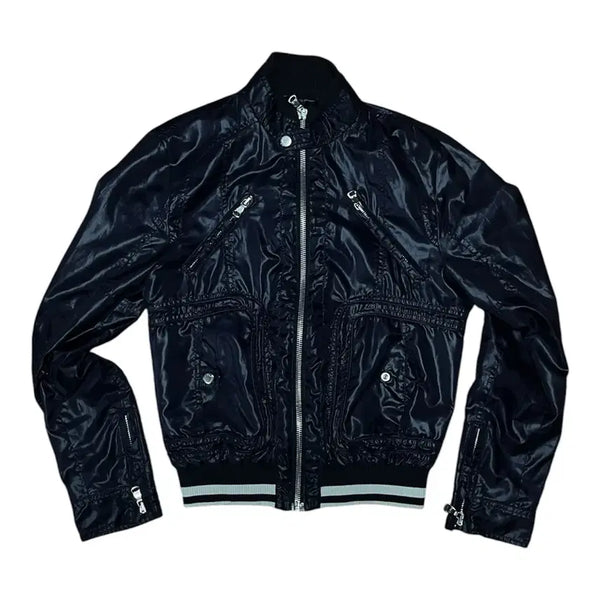 [BUNJANG] Dolce & Gabbana Multi-Pocket High Neck Biker Jacket / 돌체앤가바나 멀티포켓 하이넥 바이커 자켓