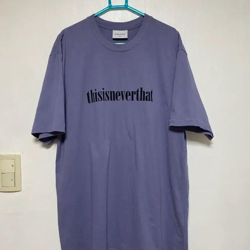 [BUNJANG] Thisisneverthat Onyx Logo T-Shirt Purple-Grey L / [DND] 디스이즈네버댓 Onyx 로고 티셔츠 퍼플그레이 L