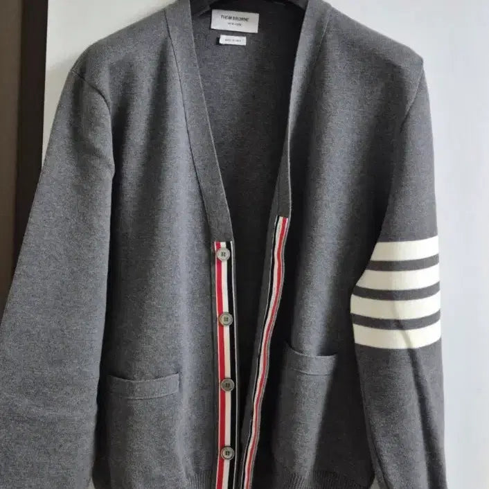 [BUNJANG] Thom Browne Milano Stitch Cardigan Grey Size 4 / 톰브라운 밀라노스티치 가디건 그레이 4사이즈