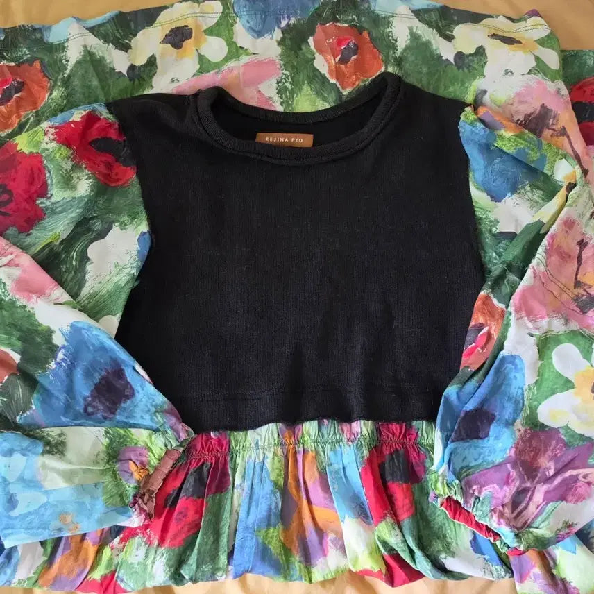 [BUNJANG] Regina Pyo Floral Midi Dress / 레지나 표 플로럴 미디 원피스