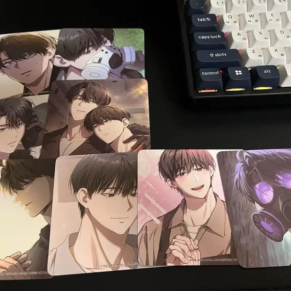 [BUNJANG] Hunter Is Quietly Living (HunJoSal) MoFun Collaboration Coaster Full Set / 헌터는 조용히 살고싶다 헌조살 모펀 콜라보 코스터 풀세트