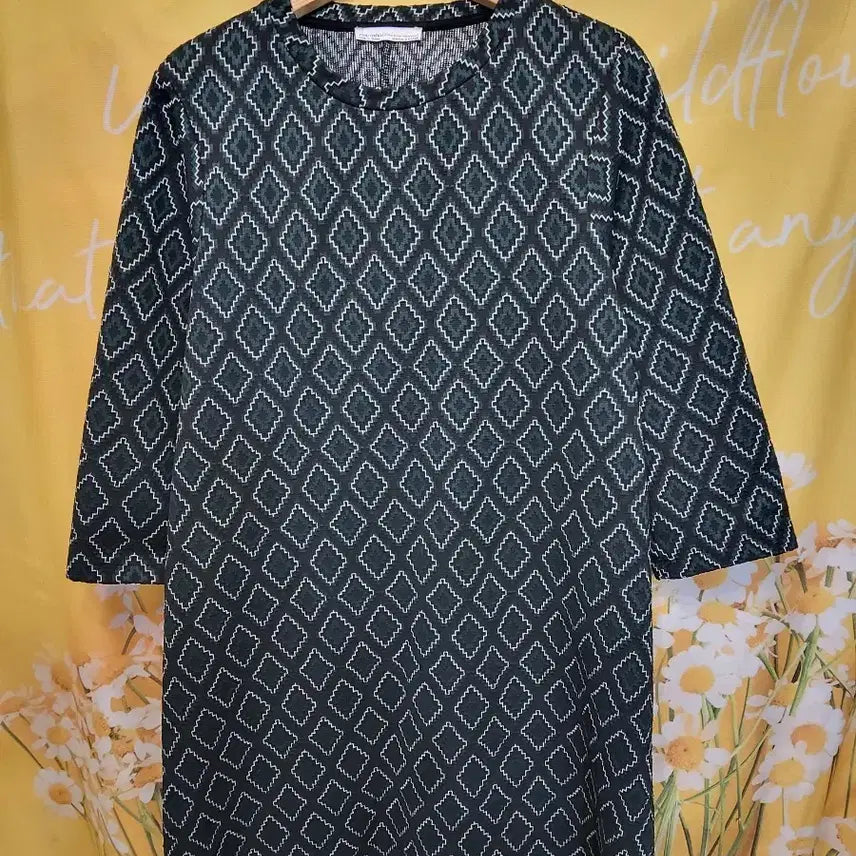 [BUNJANG] Zara Check Pattern 7/10 Sleeve Dress Size 28M / 28M]     자라체크 패턴 7부 소매 원피스