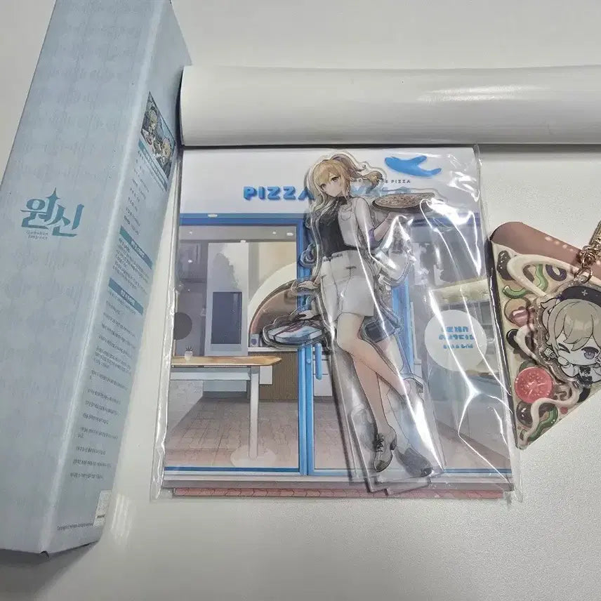 [BUNJANG] Genshin Impact Pizza Alvolo Collaboration Goods / 원신 피자알볼로 진 바바라 콜라보 굿즈 판매