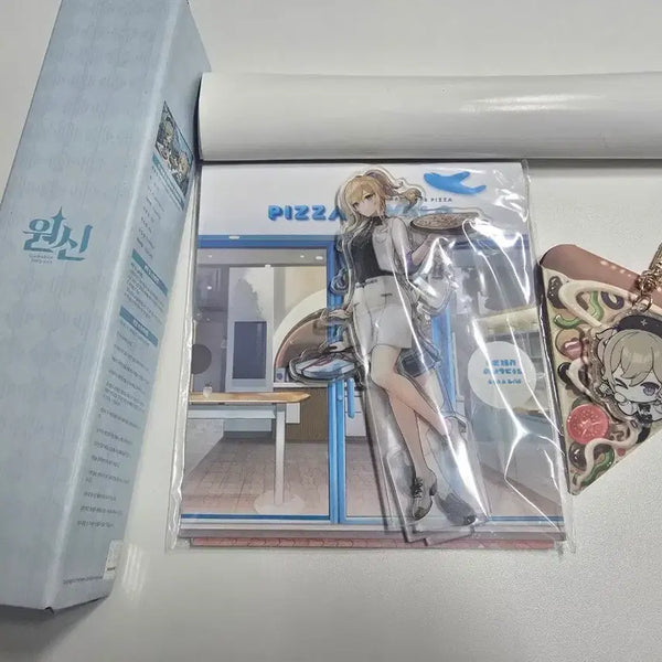 [BUNJANG] Genshin Impact Pizza Alvolo Collaboration Goods / 원신 피자알볼로 진 바바라 콜라보 굿즈 판매