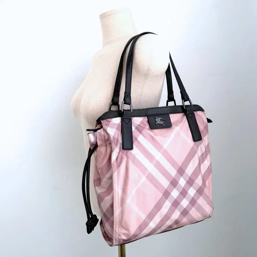 [BUNJANG] Burberry Blue Label Pink Nova Check Shoulder Bag / 버버리 블루라벨 핑크 노바체크 숄더백