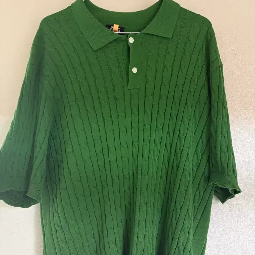 [BUNJANG] Musinsa Standard Cable Knit Green / 무탠다드 케이블 니트 그린