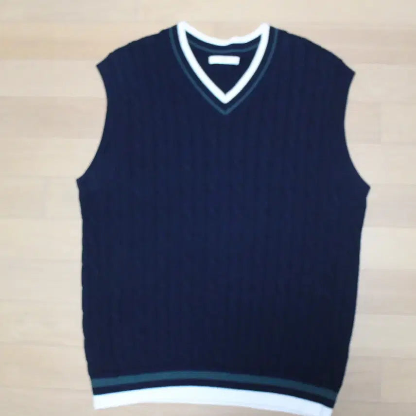 [BUNJANG] TOPTEN Knit Vest Navy 100 / 탑텐 봄가을 니트 조끼 100사이즈 네이비색