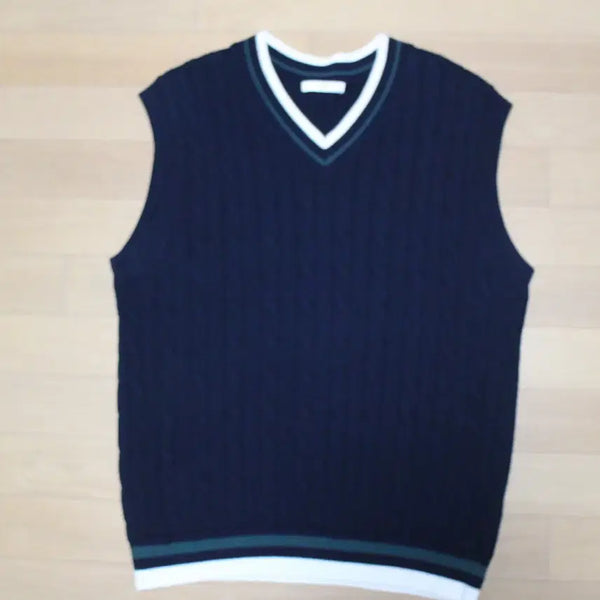 [BUNJANG] TOPTEN Knit Vest Navy 100 / 탑텐 봄가을 니트 조끼 100사이즈 네이비색