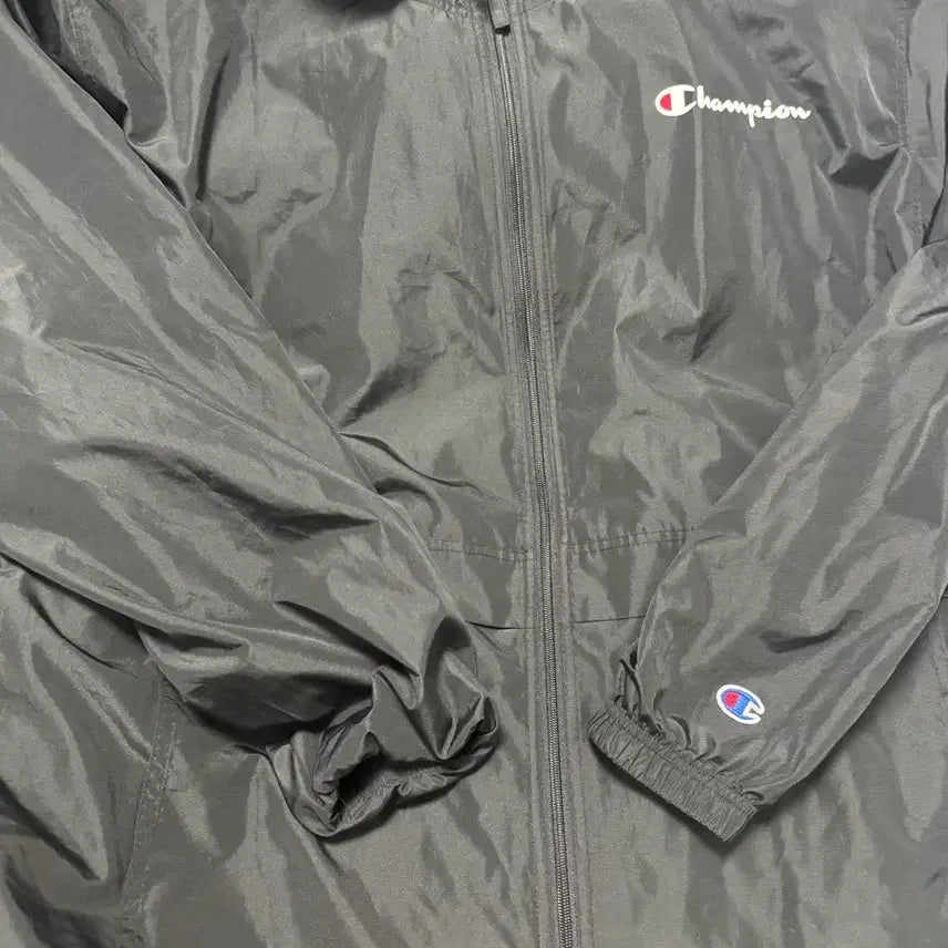 [BUNJANG] Champion Black Windbreaker Jacket / 챔피온 바람막이 검정색