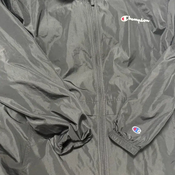 [BUNJANG] Champion Black Windbreaker Jacket / 챔피온 바람막이 검정색