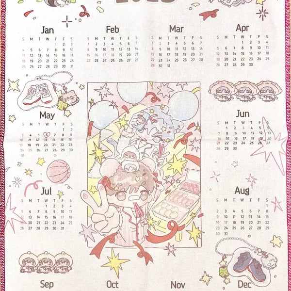 [BUNJANG] Garbage Time Bangjun Fabric Calendar (Unsealed) / 가비지타임 갑타 빵준 패브릭 달력 비공굿 판매 전영중 성준수