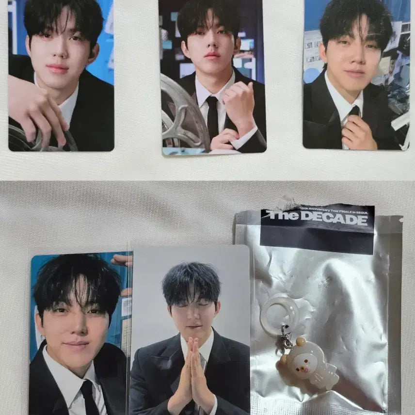 [BUNJANG] Day6 Dowoon Finale Photocard, Mini Charm, and Mezushi Trading Card Bundle Set / 데이식스 피날레 5만원포카 미니참 메지루시 트레카 도운