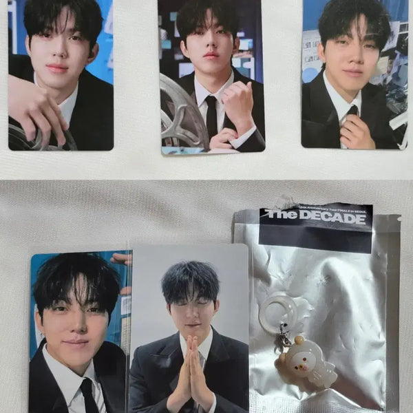 [BUNJANG] Day6 Dowoon Finale Photocard, Mini Charm, and Mezushi Trading Card Bundle Set / 데이식스 피날레 5만원포카 미니참 메지루시 트레카 도운