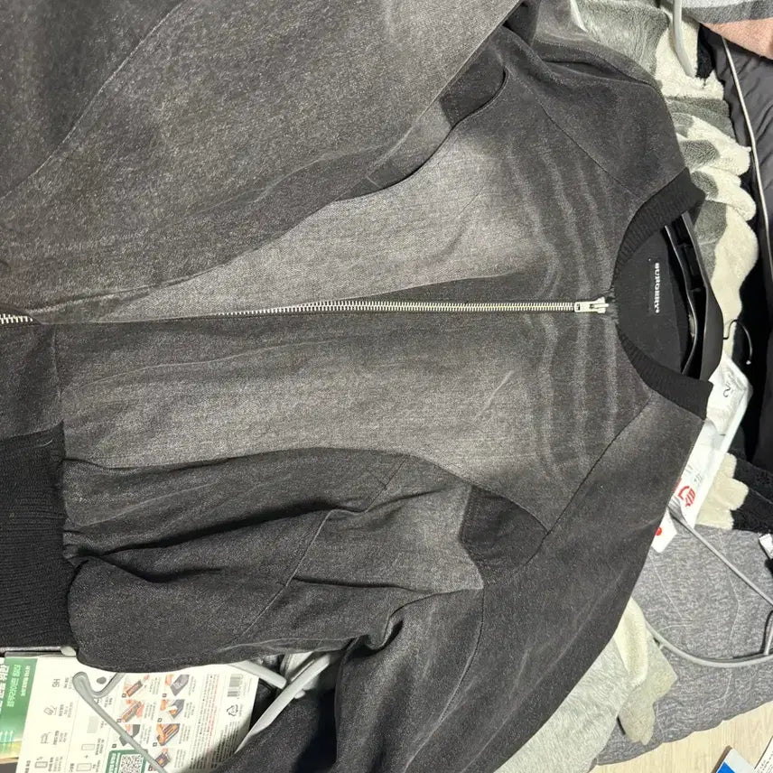 [BUNJANG] SURGERY Black Denim Washing Blouson Jacket / SURGERY 블랙 데님워싱 블루종 자켓  항공점퍼