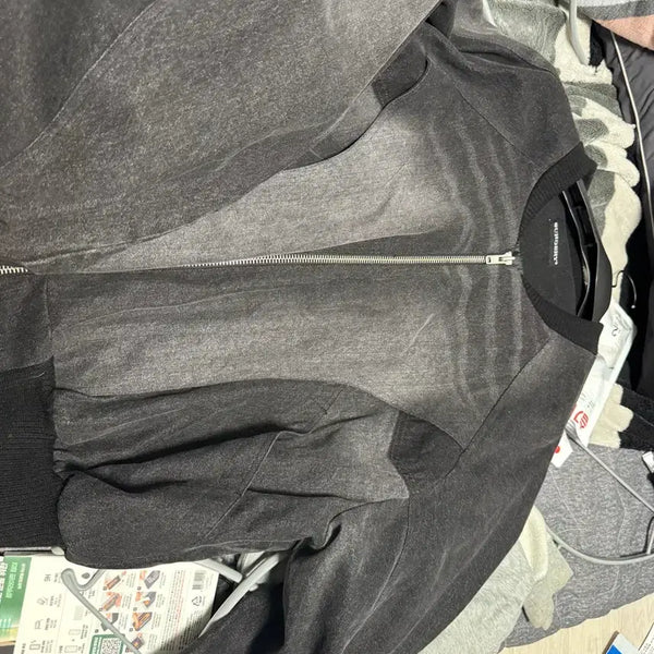 [BUNJANG] SURGERY Black Denim Washing Blouson Jacket / SURGERY 블랙 데님워싱 블루종 자켓  항공점퍼