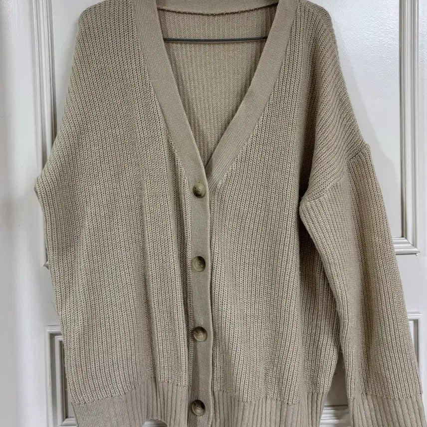 [BUNJANG] Vintage Gyaru JK Cardigan Beige / 빈티지 갸루 jk 가디건 베이지