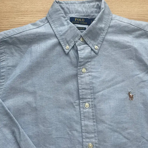 [BUNJANG] Polo Ralph Lauren Classic Fit Oxford Shirt L Sky Blue / Polo 폴로 랄프로렌 클래식핏 옥스포드 신형 셔츠 L