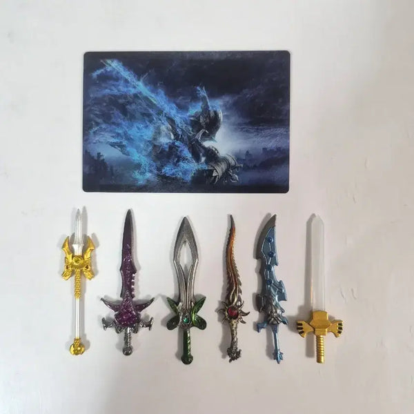 [BUNJANG] Miniature Weapons Set (6 Types) & Elden Ring Card / 미니어쳐 무기 6종 ( 가검 ) + 엘든링 카드 팝니다