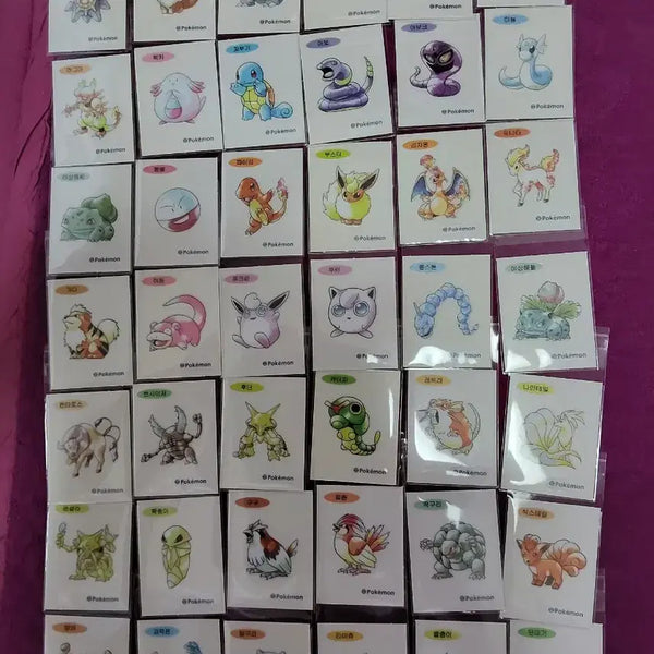 [BUNJANG] Pokemon Stickers 30th Anniversary Bundle Set / 포켓몬 띠부씰 신상 30주년 일괄 판매