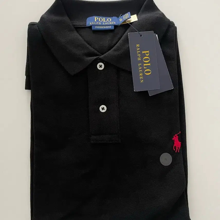 [BUNJANG] Polo Ralph Lauren Black Polo Shirt XL / (새제품) Polo 폴로 랄프로렌 블랙 카라티 XL