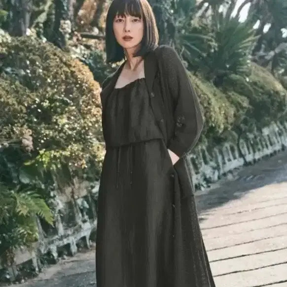 [BUNJANG] Zis Studio 25SS Acetate Spaghetti Strap Maxi Dress / 지스튜디오 25SS 아세테이트 롱 원피스