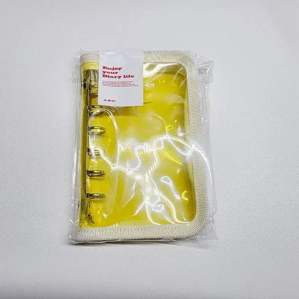 [BUNJANG] Overable Crush Soda Crush A7 Hip Yellow 6-Ring Binder (Sealed New) / 어버블크러쉬 소다크러쉬 a7 힙옐로우 6공 바인더 (미개봉 새상품)