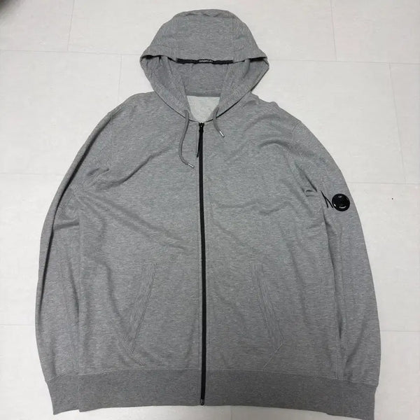 [BUNJANG] CP Company Light Fleece Hoodie Zip-Up Grey 3XL / [3XL] CP컴퍼니 라이트 플리스 후드집업 그레이