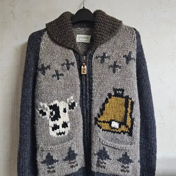 [BUNJANG] Granted Clothing Cowichan Cow Bell Cardigan / 그랜티드 클로딩 카우 벨 코위찬 가디건