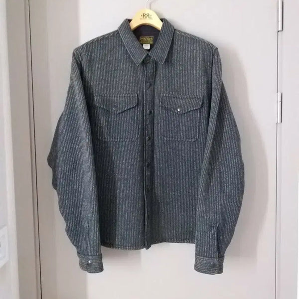[BUNJANG] RRL Jacquard Fleece Overshirt L / RRL 더블알엘 자카드 플리스 오버셔츠 L