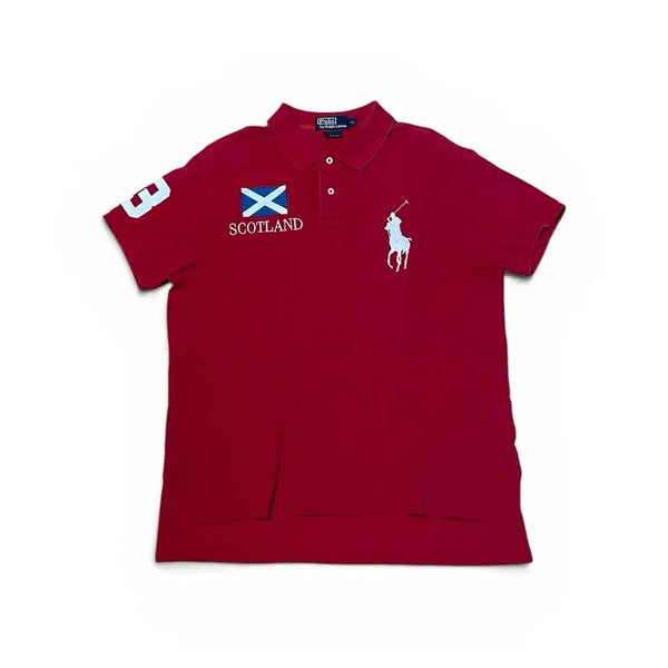 [BUNJANG] Polo Ralph Lauren Big Pony Scotland Flag Short Sleeve Polo Shirt / 폴로 랄프로렌 빅포니 스코틀랜드 카라티